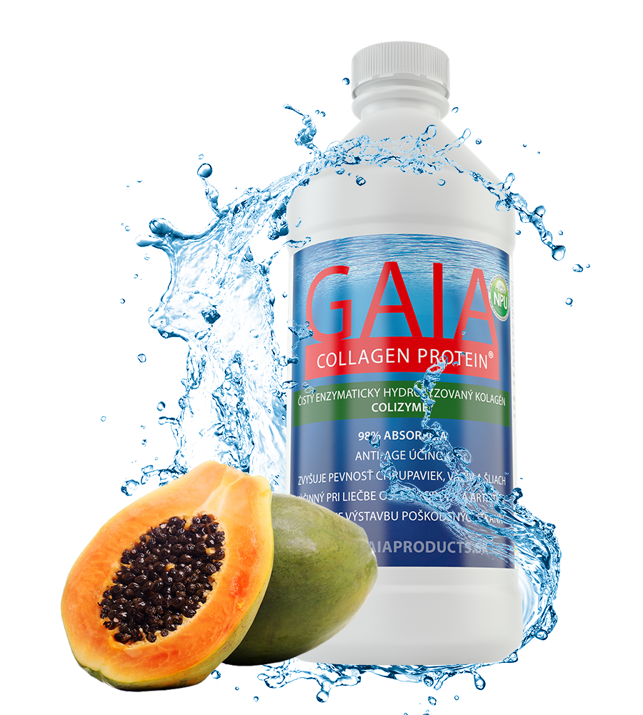 Gaia collagen protein obohatený o papaín