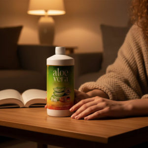 aloe vera saft aus pflanze Bio Aloe Vera Saft (1 Liter) mit 1.200mg Aloverose von amaiva main image 0