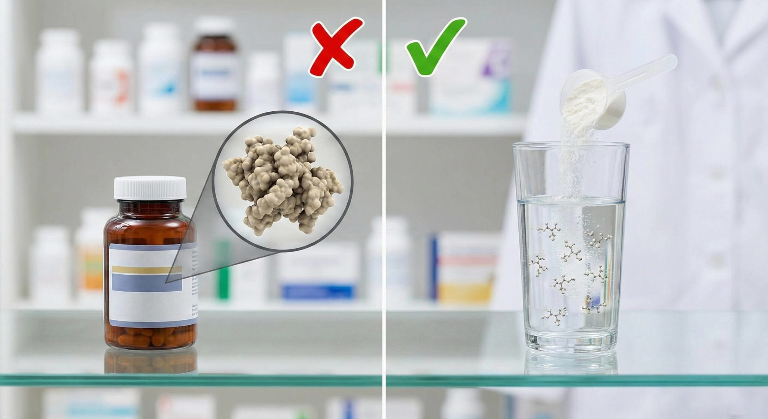 Prečo bežné kolagény z lekárne nefungujú?