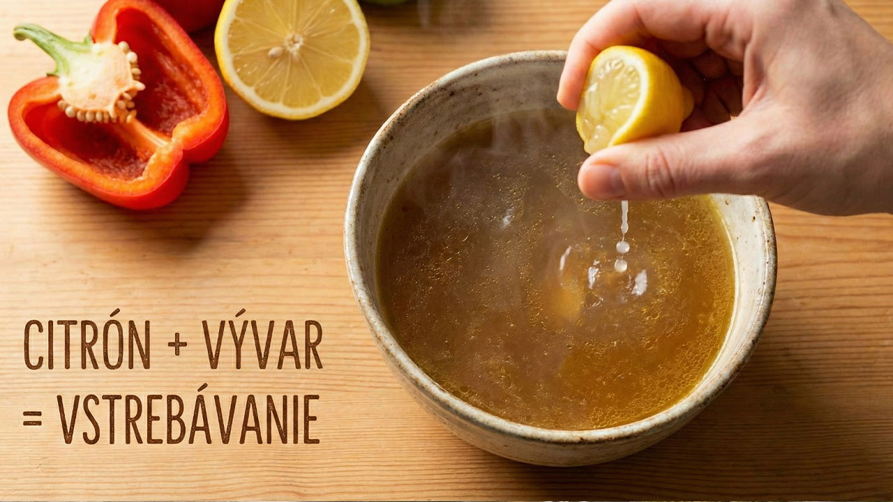 Kostný vývar alebo kolagén? Ktorý je lepší na kĺby? 5 Čerstvý citrón vyšťavený do domáceho vývaru, vitamín C